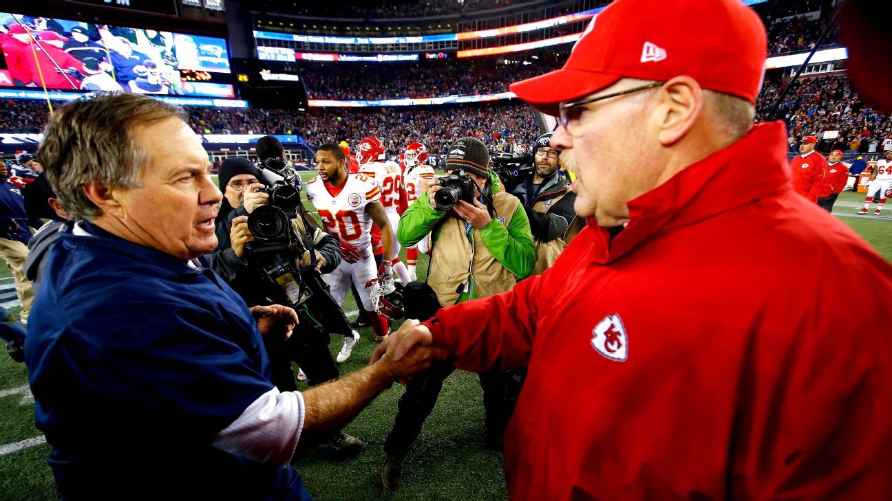 Bill Belichick serait le remplaçant à Andy Reid avec les Chiefs, selon Adam Schefter