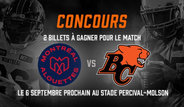 Dévoilement du gagnant pour le concours des billets des Alouettes de Caucus Football