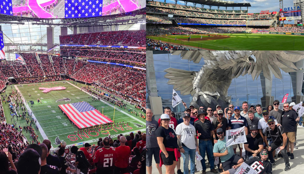 Une première expérience mémorable à Atlanta pour encourager Matthew Bergeron et les Falcons