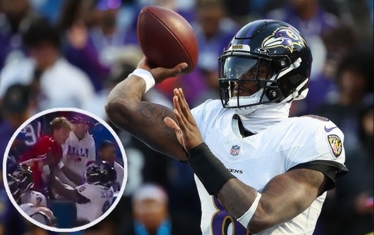 Lamar Jackson répond au partisan qu’il a bousculé à Buffalo