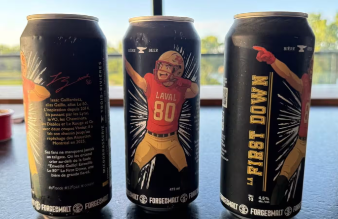 Un joueur du Rouge et Or lance sa propre bière et franchit le cap des 1000 verges
